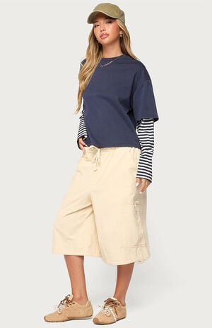 Nacie Layered Striped Long Sleeve T-Shirt image number 4