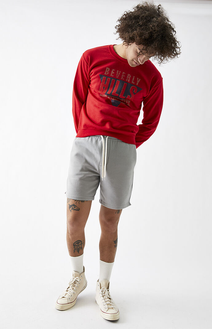 White heather fleece volley shorts best sale