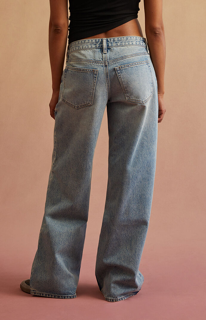 【Y2K】10AM romance love chain buggy denim Y2K】10AM romance love chain buggy denim