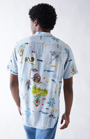 Nathan K Woven Camp Shirt Nathan K Woven Camp Shirt image number null