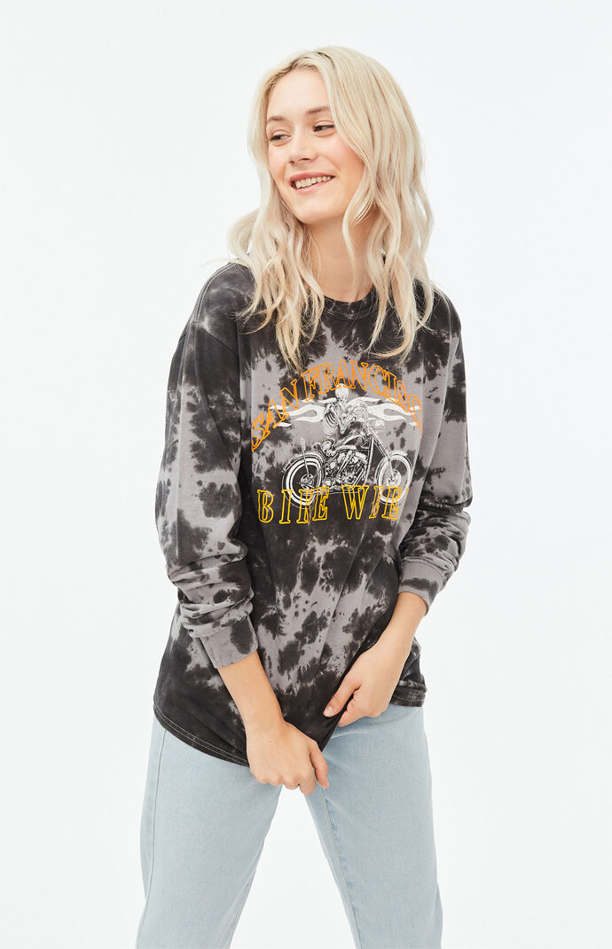 Tie-Dyed San Fran Bike Week Long Sleeve T-Shirt
