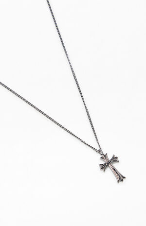 Silver Cross Necklace image number 2