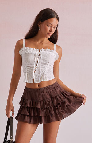 Ruffle Micro Mini Skort image number 3