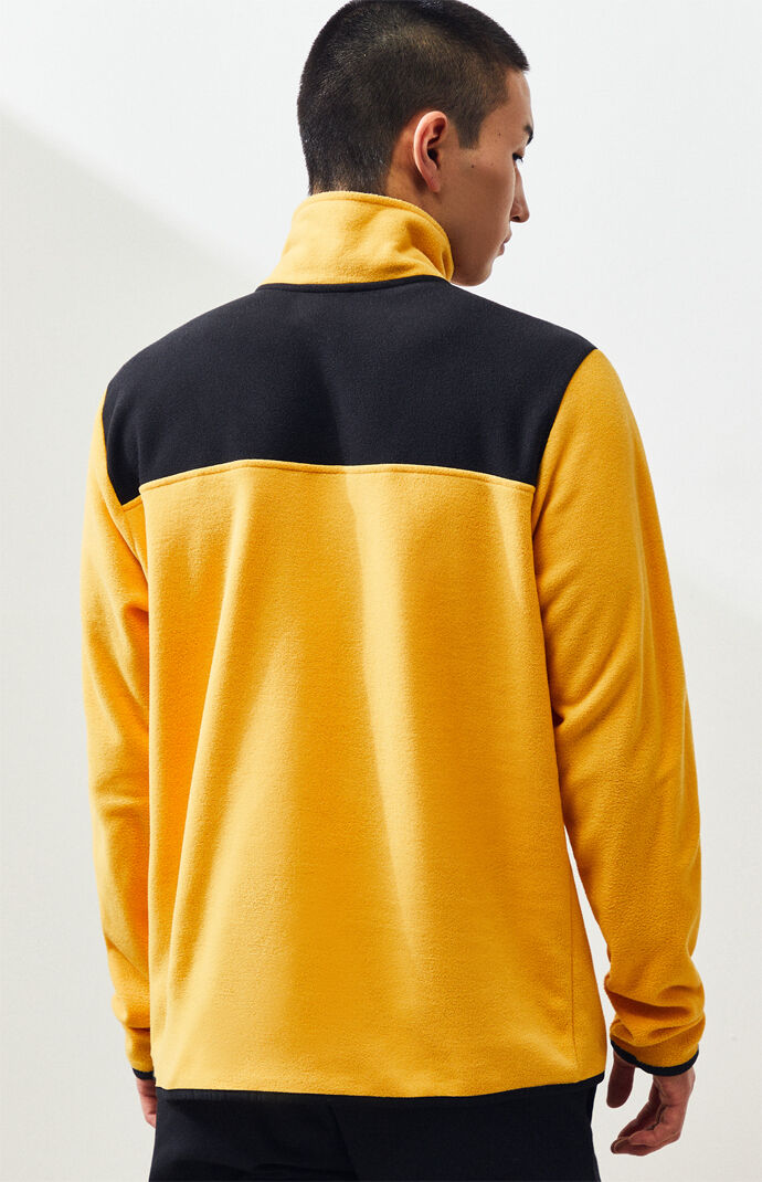 Yellow Glacier Snap-Neck Pullover