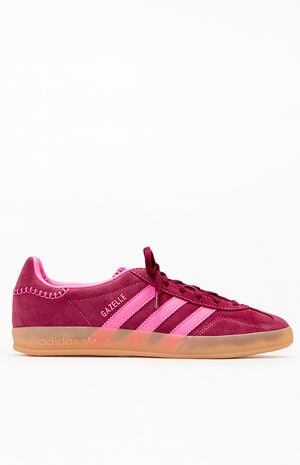 Women's Pink Gazelle Indoor Sneakers image number 1