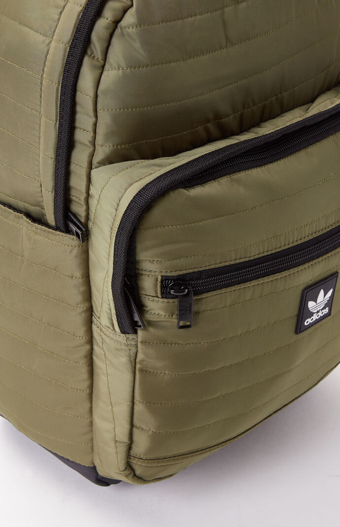Originals Olive Quilted Trefoil Backpack