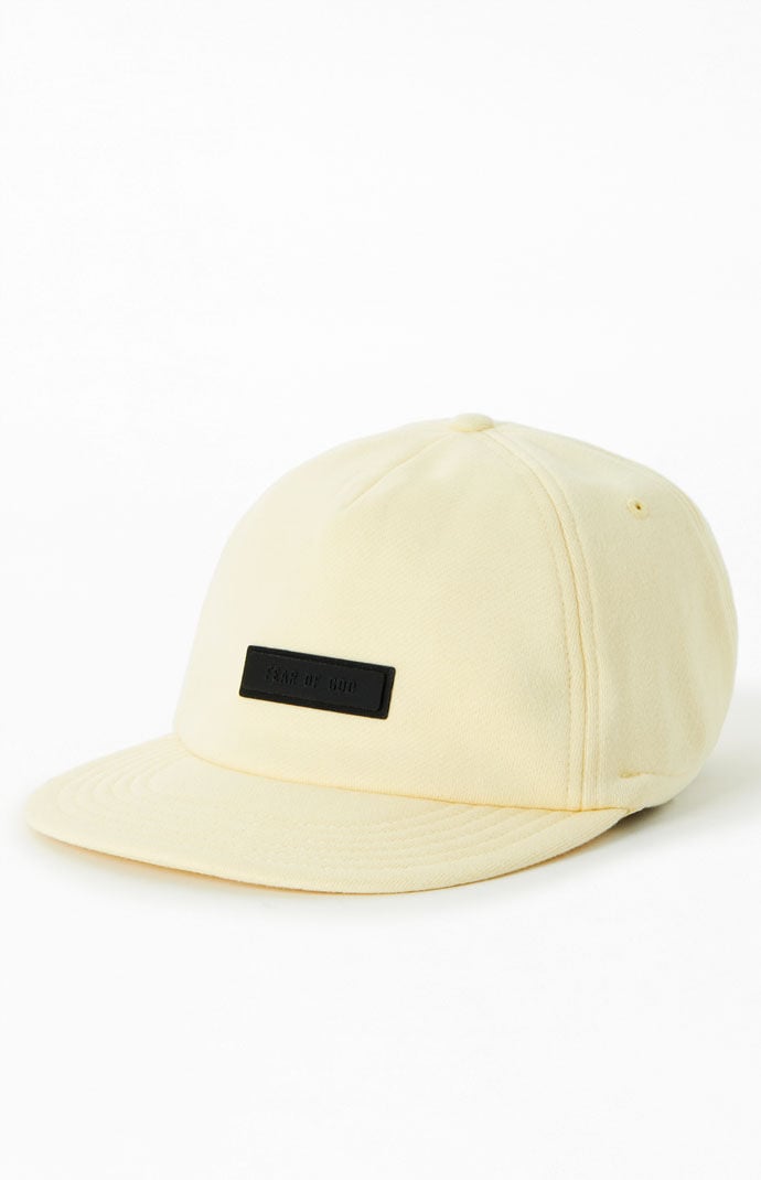 Fear of God ESSENTIALS Garden Yellow Fleece Baseball Hat