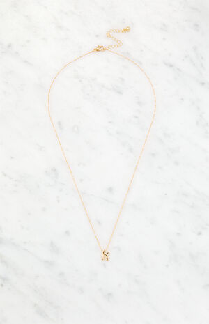 K Initial 14K Gold Plated Necklace image number 1