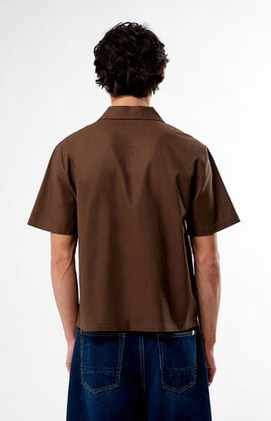 Elai Brown&nbsp;Linen Camp Shirt&nbsp; image number 4