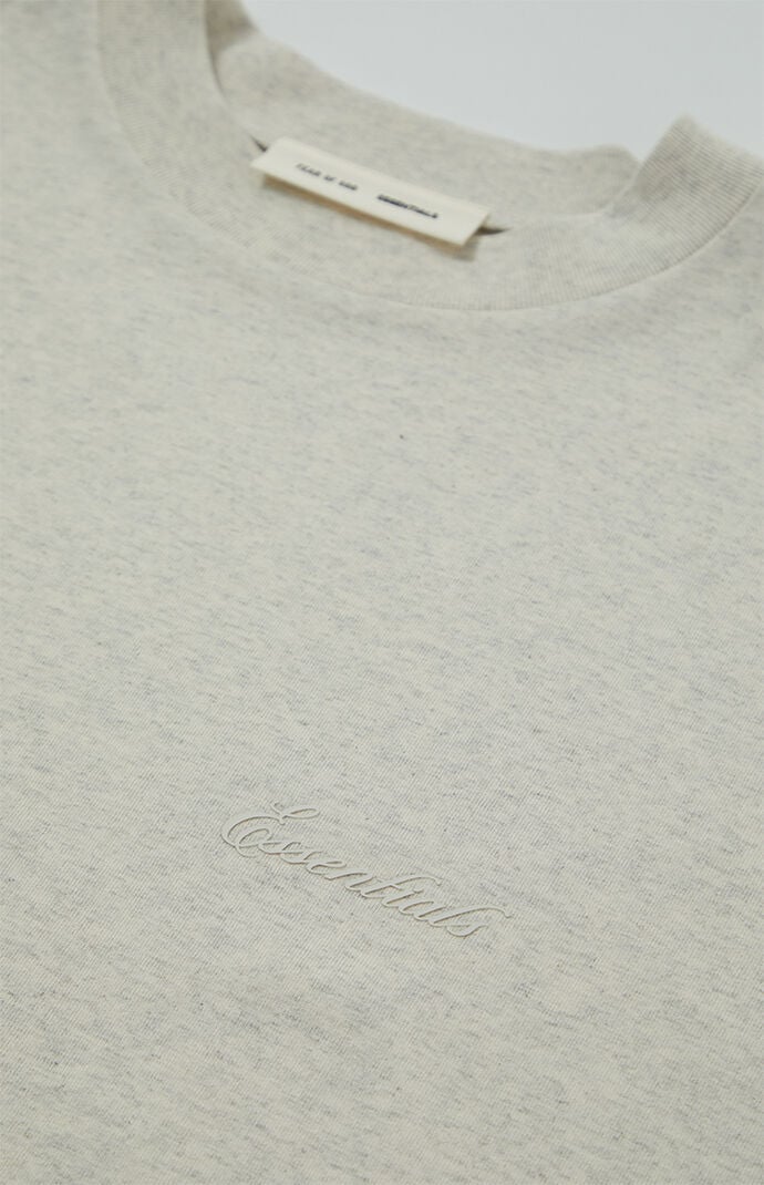 Fear of God ESSENTIALS Heather Oatmeal Classic Short Sleeve T-Shirt