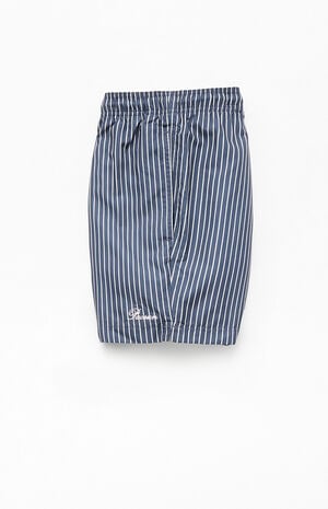 Bailey Black Pinstripe 4.5" Swim Trunks Bailey Black Pinstripe 4.5" Swim Trunks image number 3