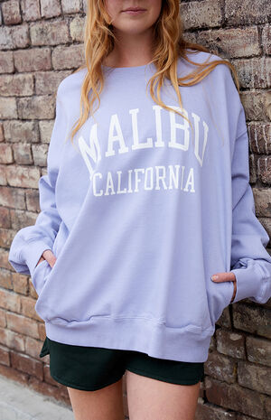 Light Blue Malibu Crew Neck Sweatshirt image number 3