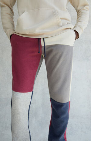 Basic Patchwork Sweat Pants image number 5