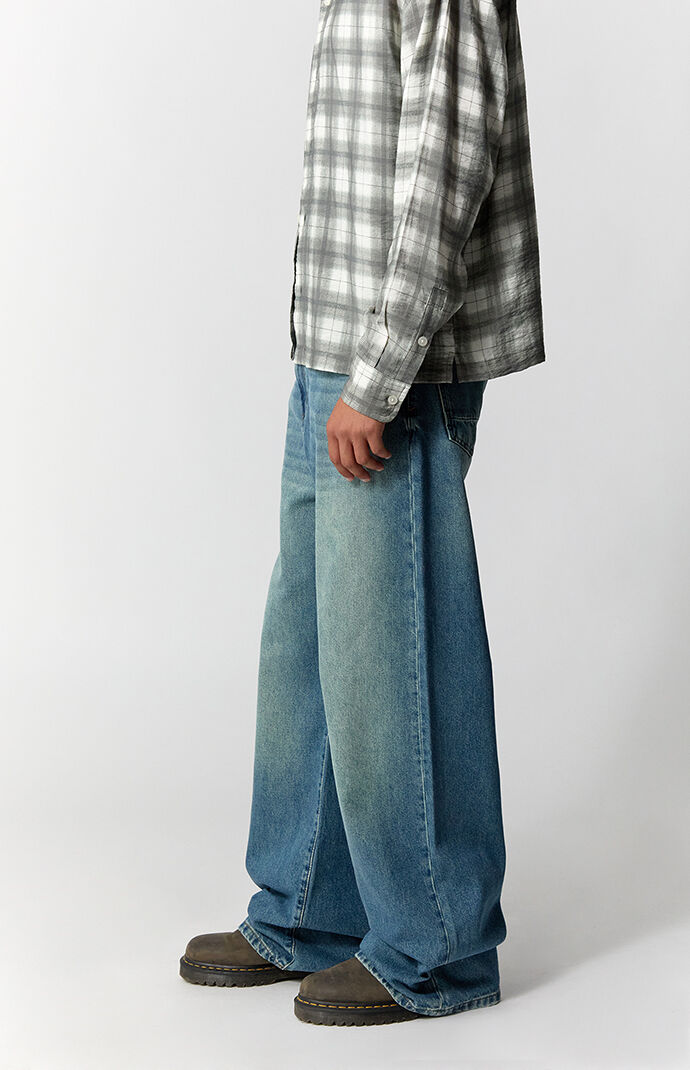 Pacsun Blake Extreme Baggy Jeans Medium Blue
