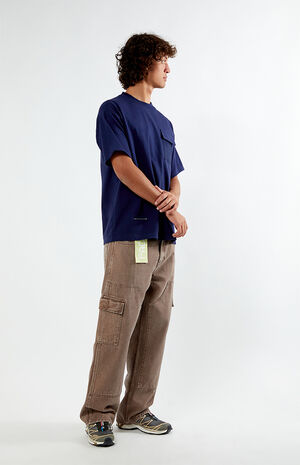 Blue Peak Pocket Oversized T-Shirt image number 4