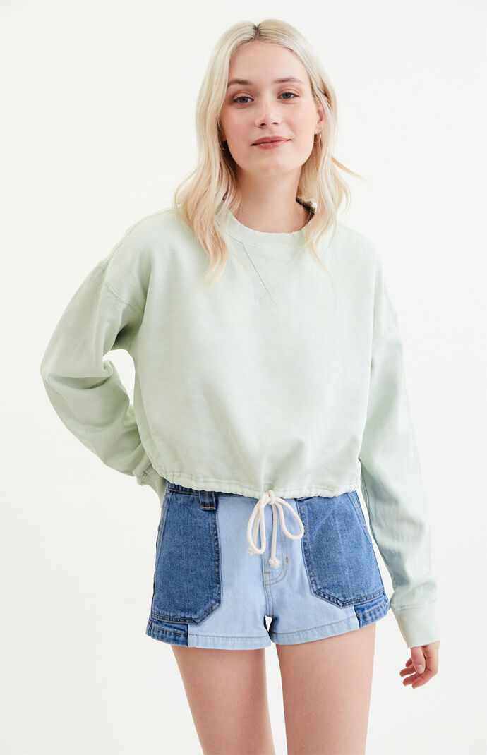 Zion Drawcord Crew Neck Sweatshirt