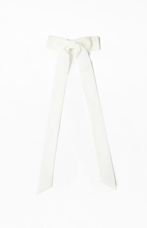 Velvet Bow Barrette image number 1