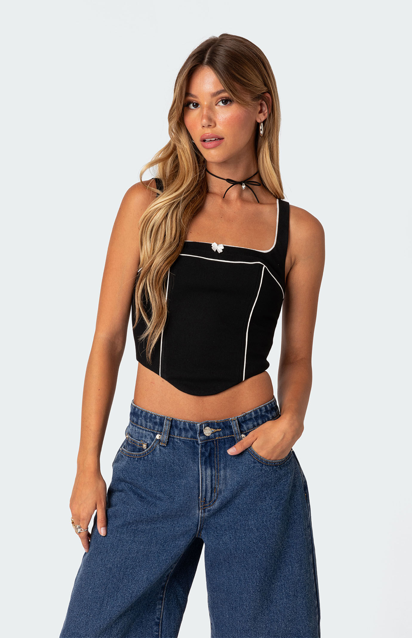 Edikted Sailor Corset Top | PacSun