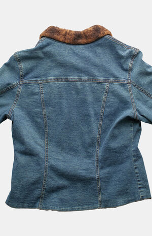 2000s Fur Denim Jacket image number 2