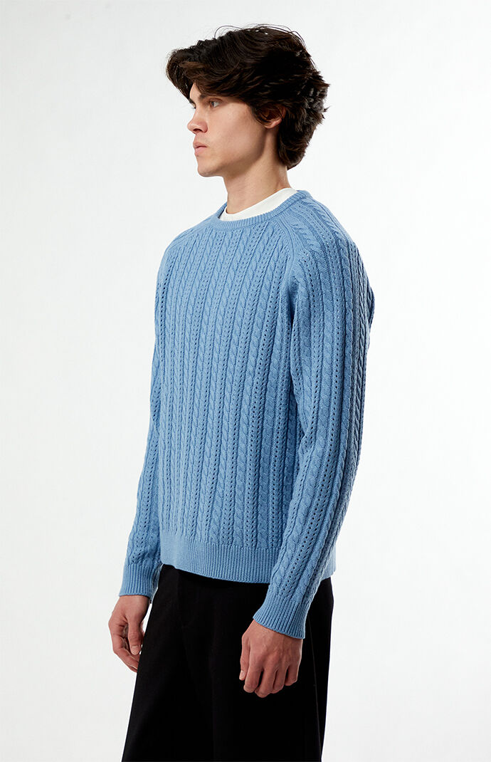 Rhythm Doheny Pointelle Crew Neck Sweater