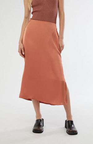 Satin Midi Skirt image number 2