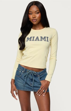Miami Girl Long Sleeve T-Shirt image number 1