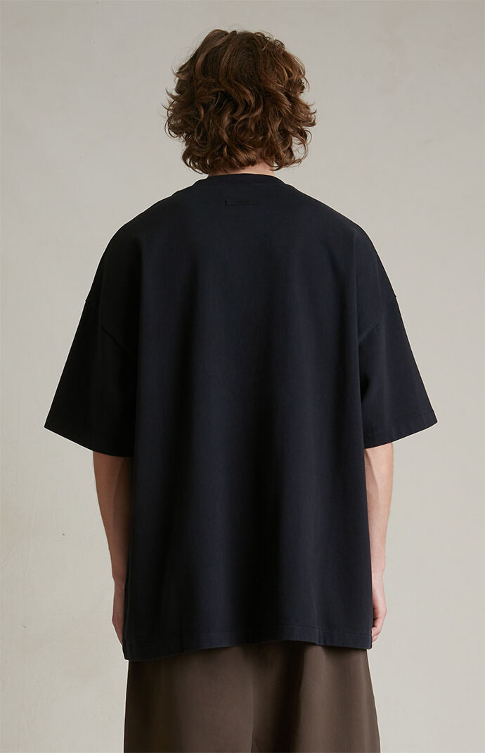 Fear of God ESSENTIALS Black Heavy Crew Neck T-Shirt
