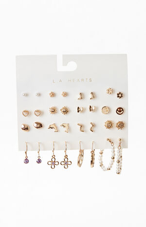 16 Pack Dolphin Earrings image number 1