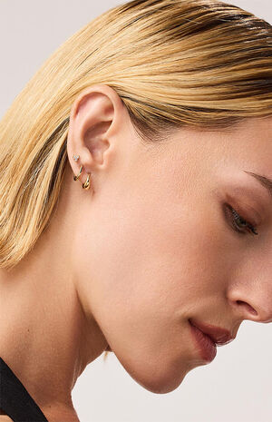 Nate Bold Huggie Hoop Earrings image number 2