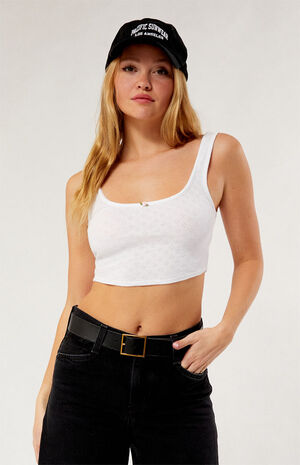 Mirabella Pointelle Tank Top image number 3