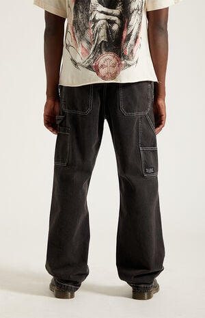 Dylan Baggy Jeans Carpenter Contrast Stitch Black image number 4