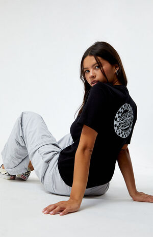 Checker Oval Mono Boyfriend T-Shirt image number 1