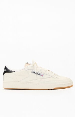 Off White & Black Club C 85 Vintage Shoes image number 1