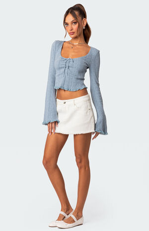 Lacey Long Sleeve Knit Top Lacey Long Sleeve Knit Top image number 3