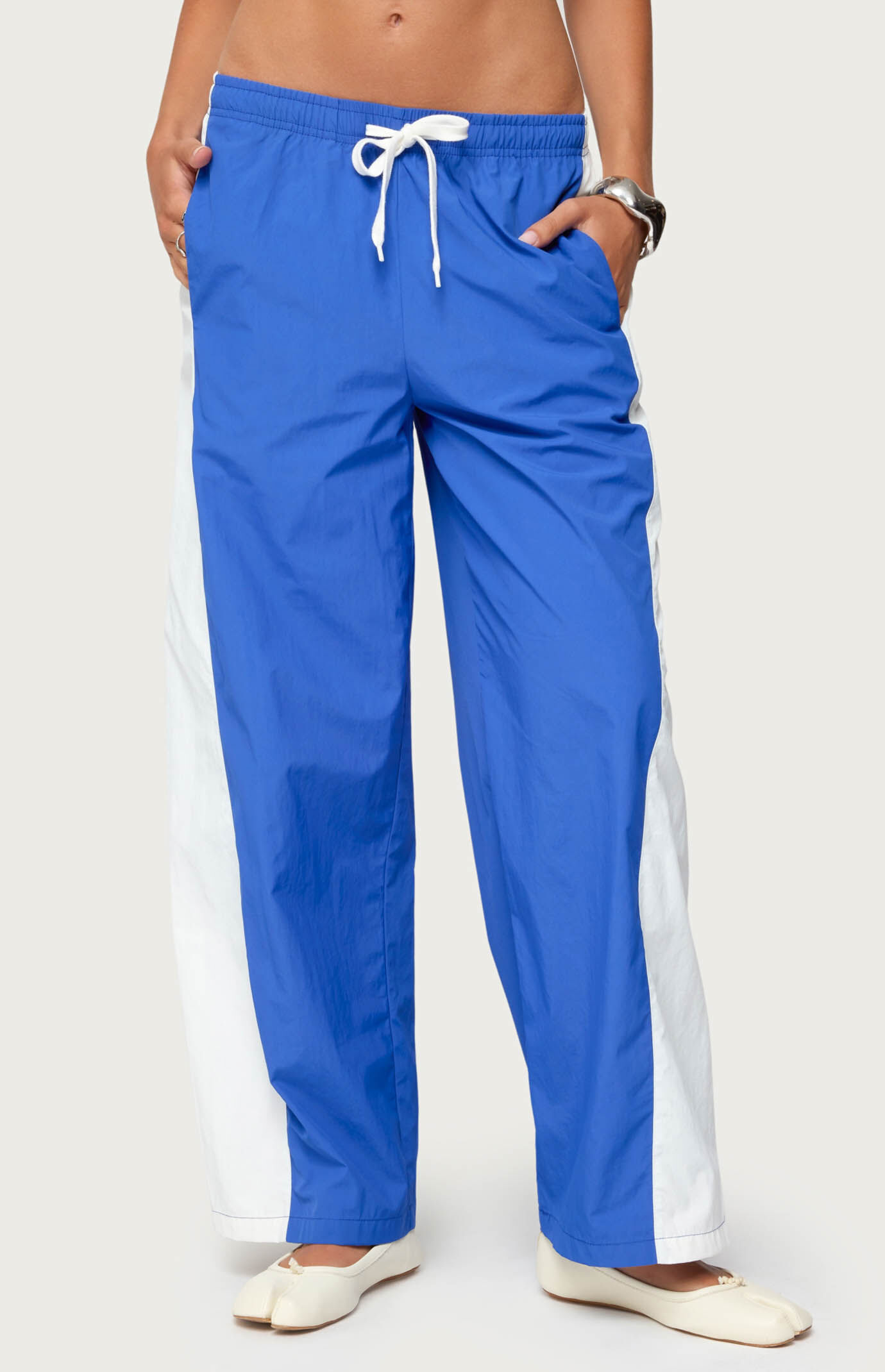Edikted Jaye Contrast Panel Track Pants
