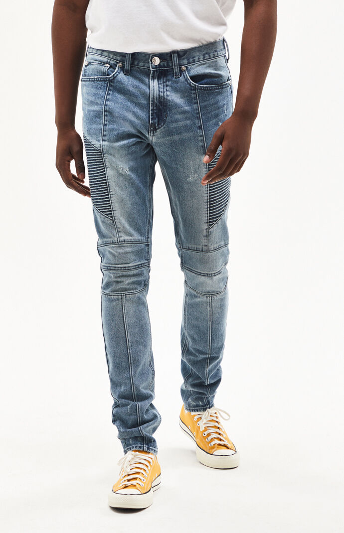 Pacsun stacked skinny top moto medium jeans