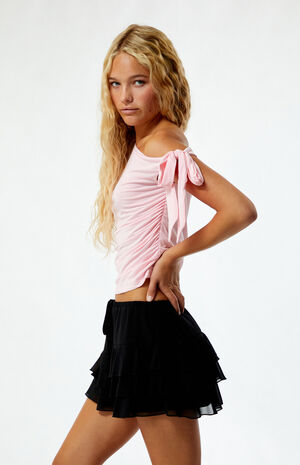 One Shoulder Knotted Top image number 2