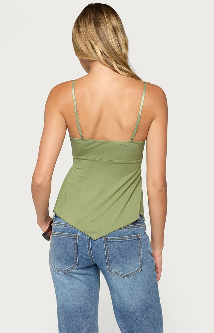 Edikted Rania Sequin Butterfly Handkerchief Top