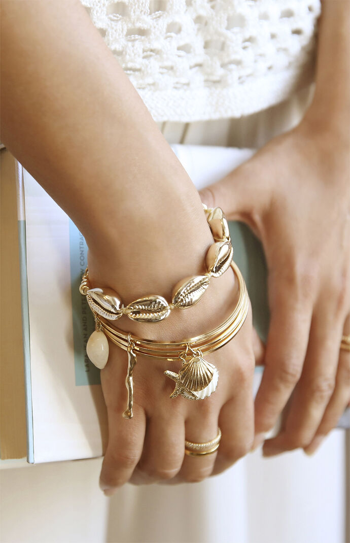 Beach Life Bangle Bracelet Set