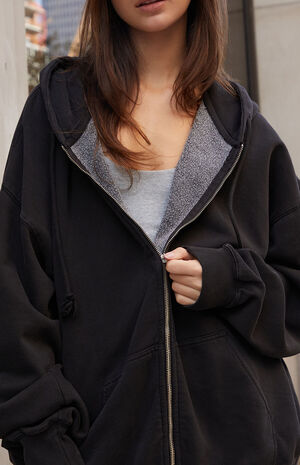 Black Christy Full Zip Hoodie image number 2