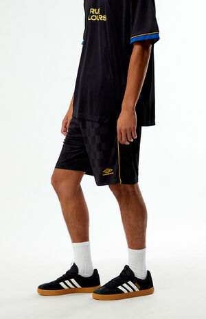 Black Checkered Shorts image number 3