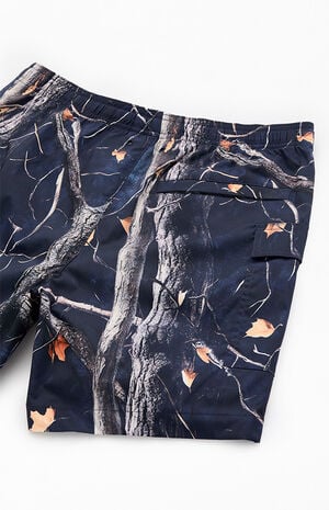 Dark Leaf Camo 6.5" Swim Trunks image number 4