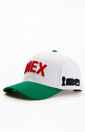 Embroidered Mexico Pro Crown Snapback Hat image number 3