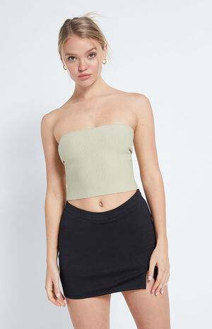 Basic Sweater Tube Top image number 1