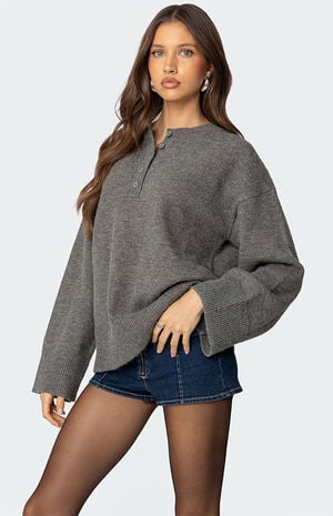 Montana Oversized Button Sweater image number 5