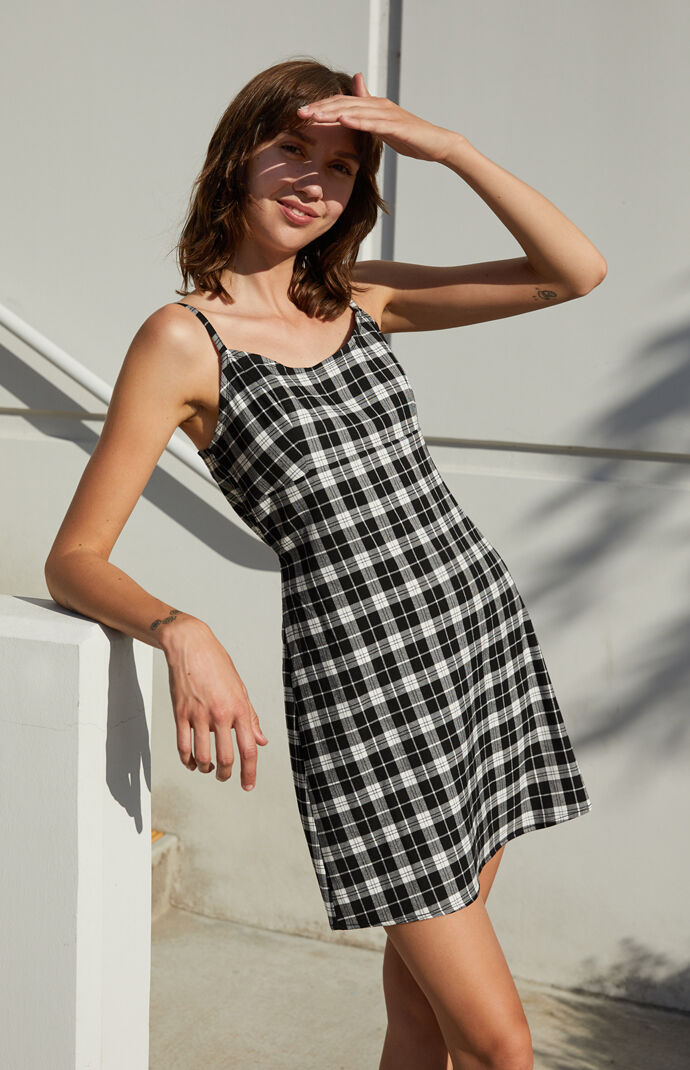 Pacsun plaid dress top