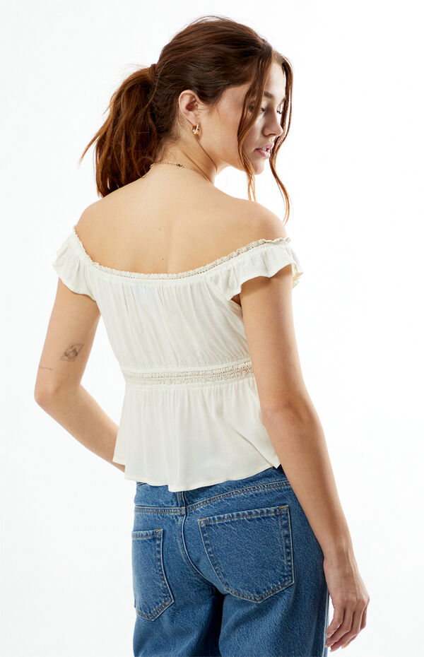 Your Favorite Embroidered Off-The-Shoulder Top