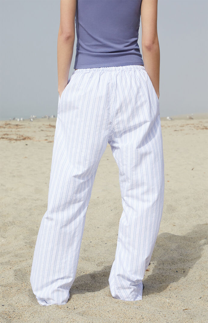 John Galt Blue & White Striped Anastasia Lounge Pants | PacSun