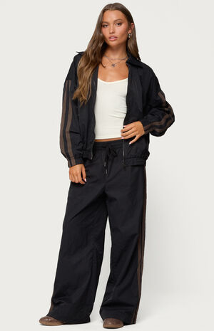 Kieran Stripey Nylon Track Jacket image number 4