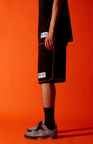 x Russell Athletic Black Volley Shorts x Russell Athletic Black Volley Shorts image number null